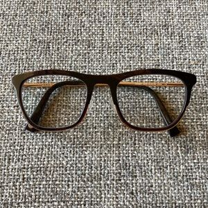EUC - Rare Warby Parker Cassady Glasses - in burgundy-ish/dark walnut